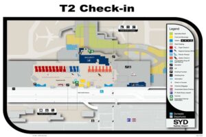 Terminals map Sydney airport