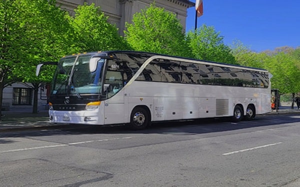 charter bus in New York City